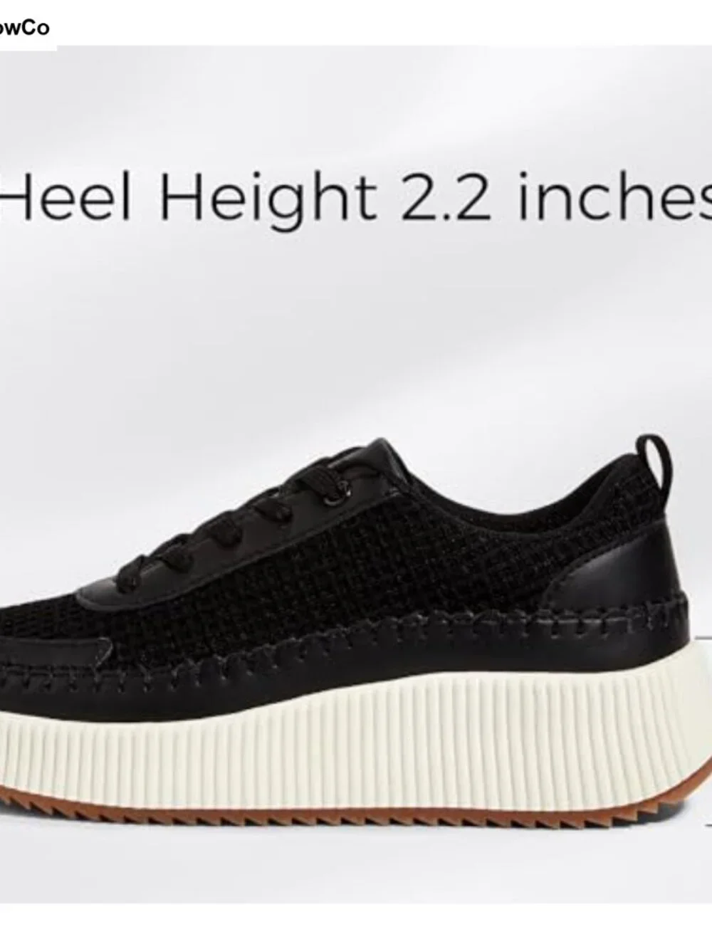 Woven Platform Sneakers Chunky Heel Tennis Shoes Comfortable
